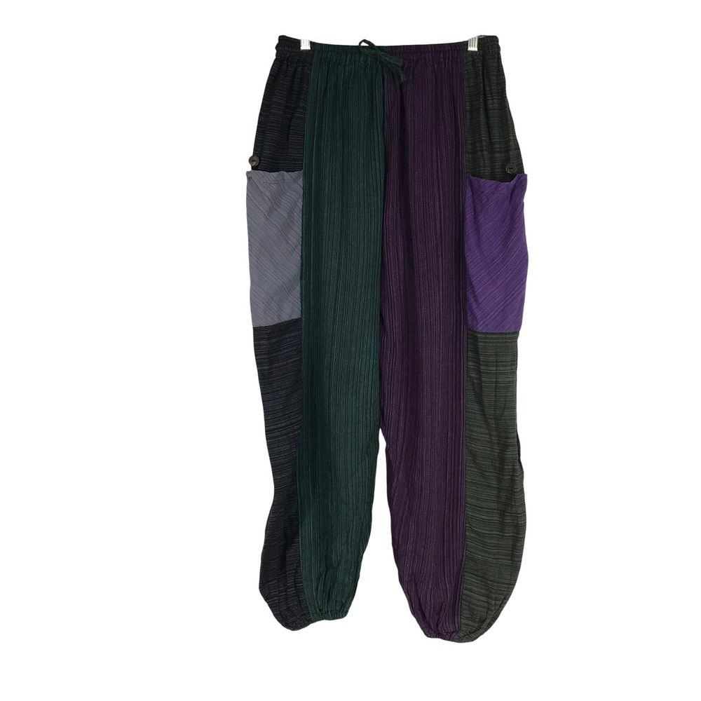 HaremPants.com Women Patchwork Cotton Joggers Boh… - image 1